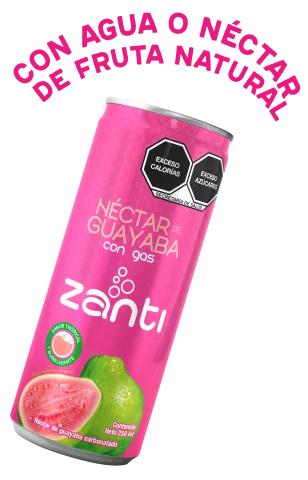 Con jugo de fruta natural