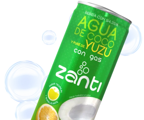 Agua de coco & yuzu con gas