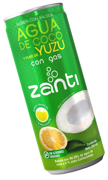 Agua de coco & yuzu con gas