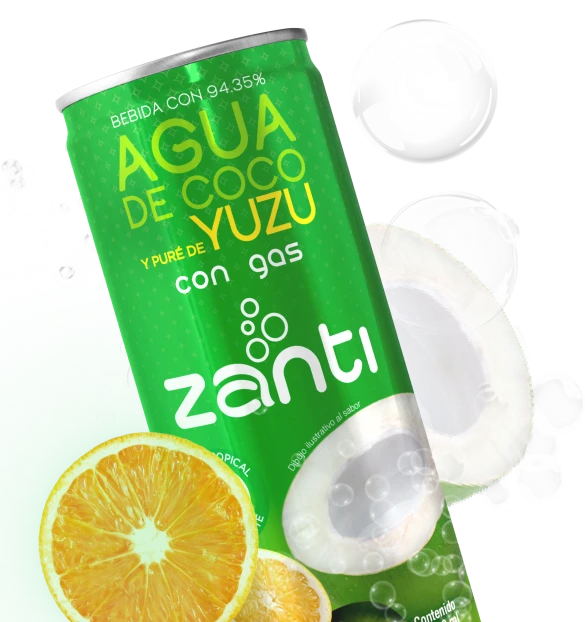 Agua de coco & yuzu con gas